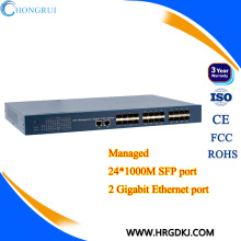 Switch ethernet de 24 puertos gestionable Gigabit